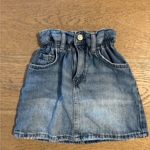 Zara girls denim skirt